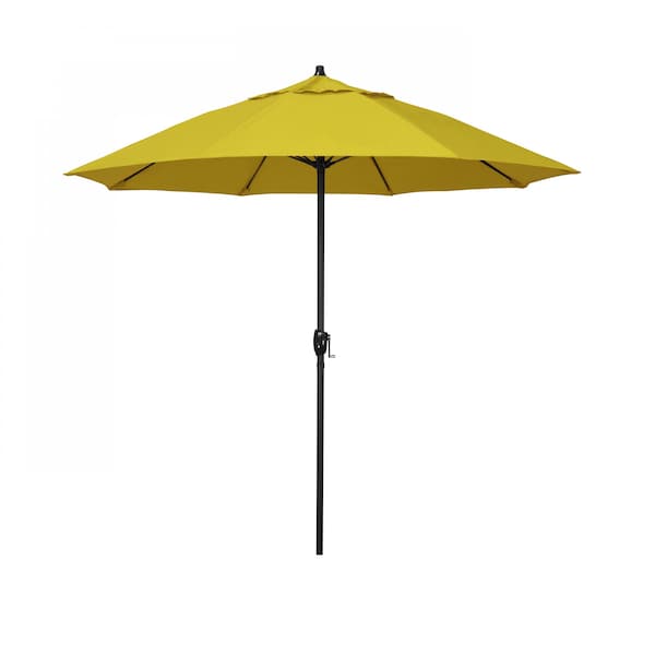 California Umbrella 7.5' Bronze Aluminum Market Patio Umbrella, Pacifica Yellow 194061336847 - main
